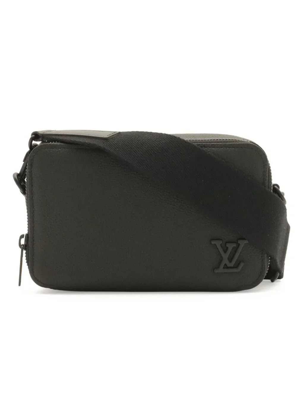 Louis Vuitton LV Aerogram Alpha Wearable Wallet Shoulder Bag 2-Way Clutch Noir